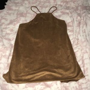 dressy brown tank